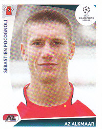 Sebastien Pocognoli AZ Alkmaar samolepka UEFA Champions League 2009/10 #501